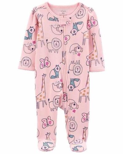 Carter's Kız Bebek Tulum Pembe Hayvan Baskılı - 7