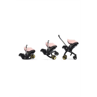 Doona+ Bebek Arabasına Dönüşen Tekerlekli Gr 0 Ana Kucağı Oto Koltuğu - Blush Pink - 4