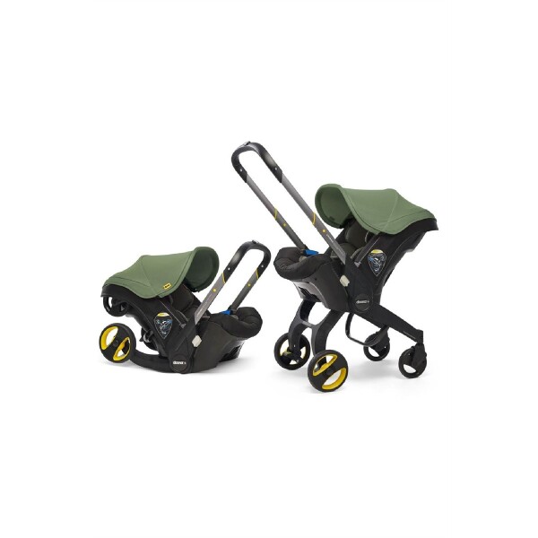 Doona+ Bebek Arabasına Dönüşen Tekerlekli Gr 0 Ana Kucağı Oto Koltuğu - Desert Green - 1