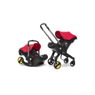 Doona+ Bebek Arabasına Dönüşen Tekerlekli Gr 0 Ana Kucağı Oto Koltuğu - Flame Red