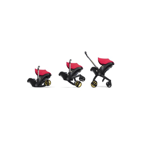 Doona+ Bebek Arabasına Dönüşen Tekerlekli Gr 0 Ana Kucağı Oto Koltuğu - Flame Red - 2