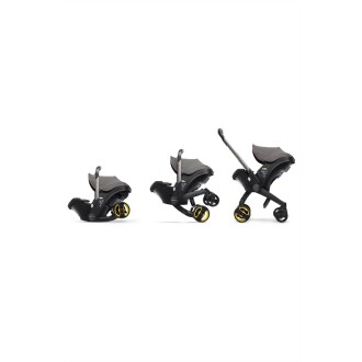Doona+ Bebek Arabasına Dönüşen Tekerlekli Gr 0 Ana Kucağı Oto Koltuğu - Hound Grey - 13