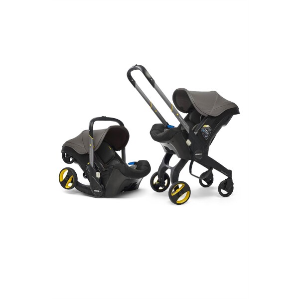 Doona+ Bebek Arabasına Dönüşen Tekerlekli Gr 0 Ana Kucağı Oto Koltuğu - Hound Grey - 1