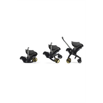 Doona+ Bebek Arabasına Dönüşen Tekerlekli Gr 0 Ana Kucağı Oto Koltuğu - Nitro Black (Kolisi Hasarlı) - 2