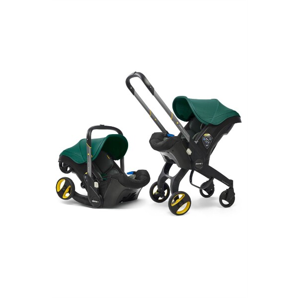 Doona+ Bebek Arabasına Dönüşen Tekerlekli Gr 0 Ana Kucağı Oto Koltuğu - Racing Green - 1