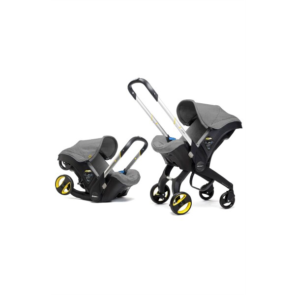 Doona+ Bebek Arabasına Dönüşen Tekerlekli Gr 0 Ana Kucağı Oto Koltuğu - Storm Grey - 1