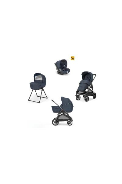 Inglesina Aptica Glam Bebek Arabası & Darwin Recline Ana Kucaklı 4'lü Sistem - Resort Blue - 1