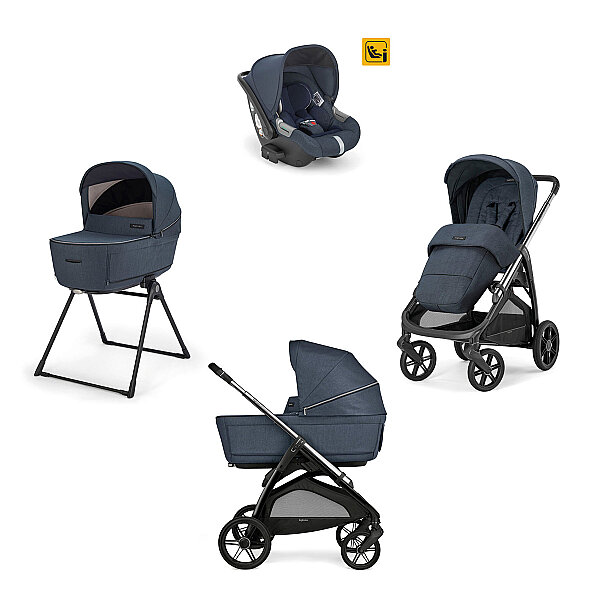 Inglesina Aptica Glam Bebek Arabası & Darwin Recline Ana Kucaklı 4'lü Sistem - Resort Blue - 2