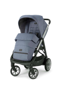 Inglesina Aptica Tek El Tek Hamle ile Katlanıp Açılan Çift Yön Bebek Arabası - Alaska Blue - 9