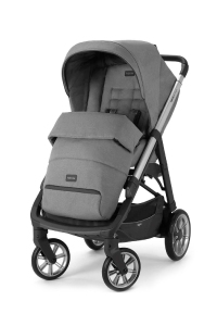 Inglesina Aptica Tek El Tek Hamle ile Katlanıp Açılan Çift Yön Bebek Arabası - Kensington Grey - 2