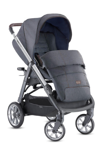 Inglesina Aptica Tek El Tek Hamle ile Katlanıp Açılan Çift Yön Bebek Arabası Özel Koleksiyon - Tailor Denim - 9