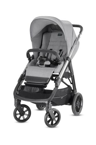 Inglesina Aptica Tek El Tek Hamle ile Katlanıp Açılan Çift Yön Bebek Arabası - Silk Grey - 6