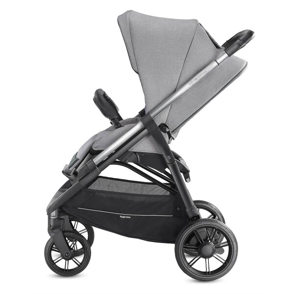 Inglesina Aptica Tek El Tek Hamle ile Katlanıp Açılan Çift Yön Bebek Arabası - Silk Grey - 4