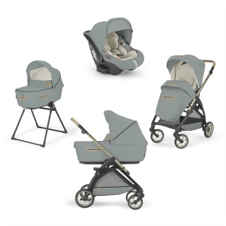 Inglesina Electa Element Organik Özel Seri Bebek Arabası & Darwin Ana Kucaklı 4'lü Sistem - Paper Blue 