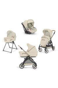 Inglesina Electa Element Organik Özel Seri Bebek Arabası & Darwin Ana Kucaklı 4'lü Sistem - Pure Ecru - 12