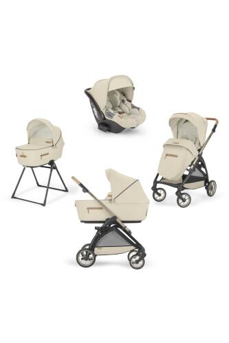 Inglesina Electa Element Organik Özel Seri Bebek Arabası & Darwin Ana Kucaklı 4'lü Sistem - Pure Ecru - 12