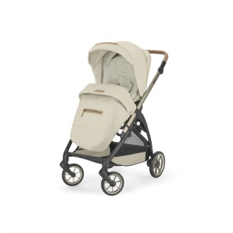 Inglesina Electa Element Organik Özel Seri Tek El Tek Hamle ile Katlanıp Açılan Çift Yön Bebek Arabası - Pure Ecru