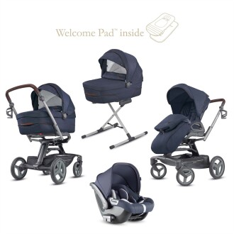 Inglesina Quad Bebek Arabası Ana Kucaklı Portbebeli Stantlı 4'lü Sistem - Oxford Blue
