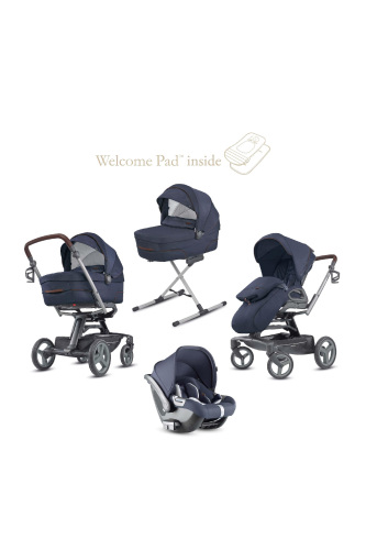 Inglesina Quad Bebek Arabası Ana Kucaklı Portbebeli Stantlı 4'lü Sistem - Oxford Blue - 3