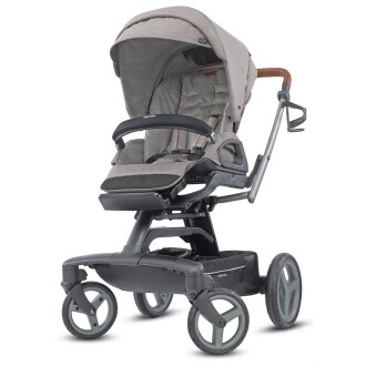 Inglesina Quad Tek El Tek Hamle ile Açılıp Katlanabilen Çift Yön Bebek Arabası - Derby Grey
