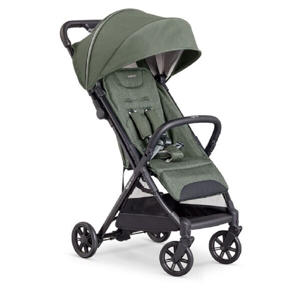 Inglesina Quid2+ Tek El Tek Hamle ile Katlanıp Açılan Kabin Boy Bebek Arabası - Crocodile Green - 1