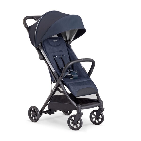 Inglesina Quid2+ Tek El Tek Hamle ile Katlanıp Açılan Kabin Boy Bebek Arabası - Midnight Blue - 1