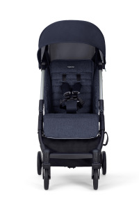 Inglesina Quid2 Tek El Tek Hamle ile Katlanıp Açılan Kabin Boy Bebek Arabası - Midnight Blue - 18