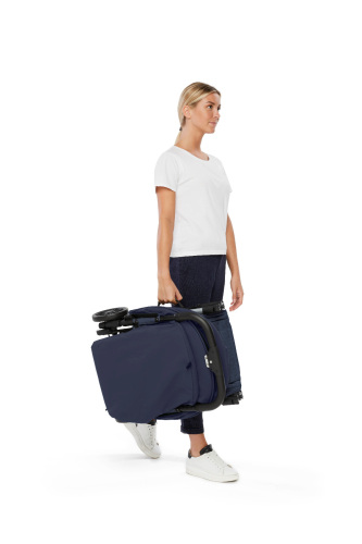 Inglesina Quid2 Tek El Tek Hamle ile Katlanıp Açılan Kabin Boy Bebek Arabası - Midnight Blue - 25