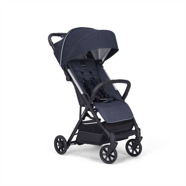 Inglesina Quid2 Tek El Tek Hamle ile Katlanıp Açılan Kabin Boy Bebek Arabası - Midnight Blue - 1