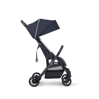 Inglesina Quid2 Tek El Tek Hamle ile Katlanıp Açılan Kabin Boy Bebek Arabası - Midnight Blue - 2