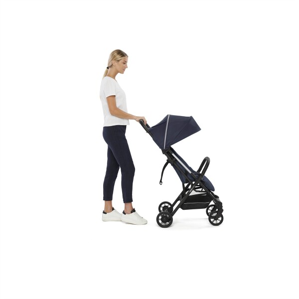 Inglesina Quid2 Tek El Tek Hamle ile Katlanıp Açılan Kabin Boy Bebek Arabası - Midnight Blue - 8