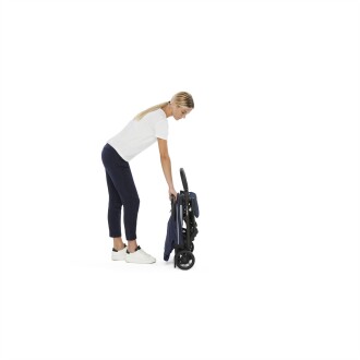 Inglesina Quid2 Tek El Tek Hamle ile Katlanıp Açılan Kabin Boy Bebek Arabası - Midnight Blue - 11