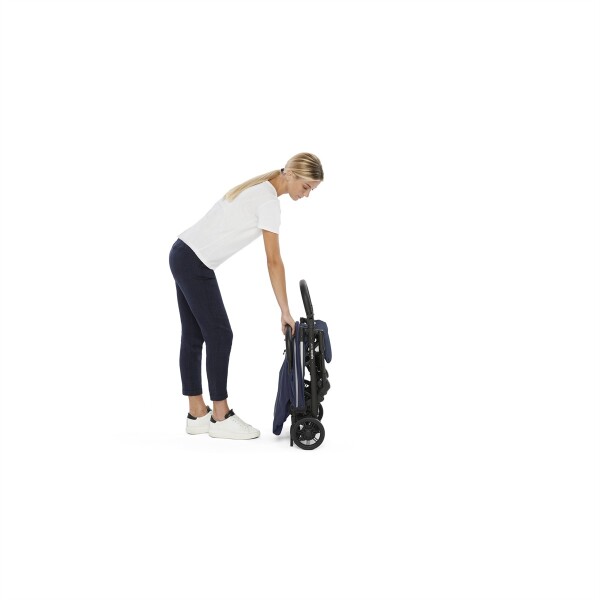 Inglesina Quid2 Tek El Tek Hamle ile Katlanıp Açılan Kabin Boy Bebek Arabası - Midnight Blue - 11