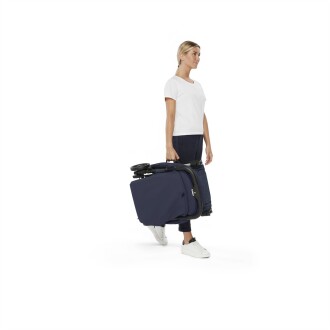 Inglesina Quid2 Tek El Tek Hamle ile Katlanıp Açılan Kabin Boy Bebek Arabası - Midnight Blue - 12