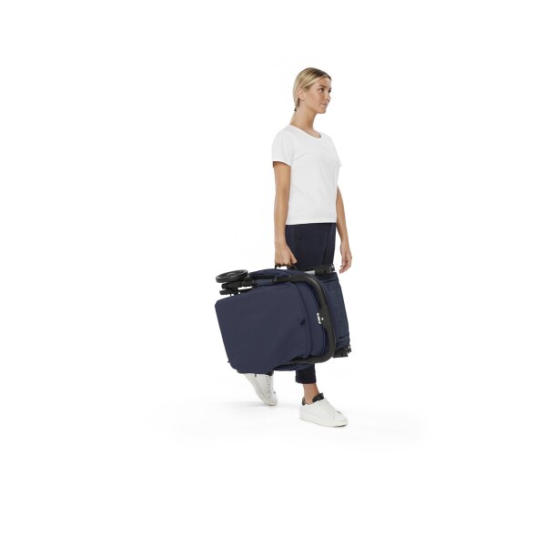 Inglesina Quid2 Tek El Tek Hamle ile Katlanıp Açılan Kabin Boy Bebek Arabası - Midnight Blue - 12