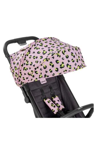 Inglesina Quid2 Tek El Tek Hamle ile Katlanıp Açılan Kabin Boy Bebek Arabası Özel Koleksiyon - Animalier Pink - 6