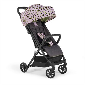 Inglesina Quid2 Tek El Tek Hamle ile Katlanıp Açılan Kabin Boy Bebek Arabası Özel Koleksiyon - Animalier Pink - 1