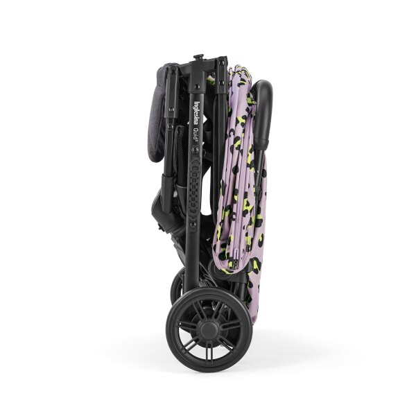 Inglesina Quid2 Tek El Tek Hamle ile Katlanıp Açılan Kabin Boy Bebek Arabası Özel Koleksiyon - Animalier Pink - 4