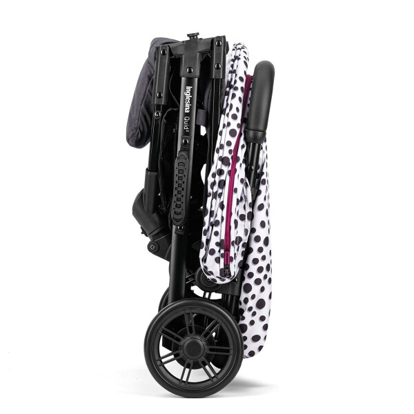 Inglesina Quid2+ Tek El Tek Hamle ile Katlanıp Açılan Kabin Boy Bebek Arabası Özel Koleksiyon - Polka White - 3