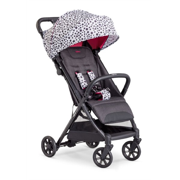Inglesina Quid2+ Tek El Tek Hamle ile Katlanıp Açılan Kabin Boy Bebek Arabası Özel Koleksiyon - Polka White - 1