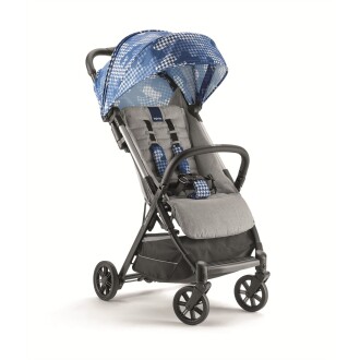 Inglesina Quid2 Tek El Tek Hamle ile Katlanıp Açılan Kabin Boy Bebek Arabası - Sparkling Blue 