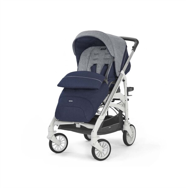 Inglesina Trilogy Tek El Tek Hamle ile Katlanıp Açılan Çift Yön Bebek Arabası - Antigua Blue - 1