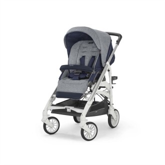 Inglesina Trilogy Tek El Tek Hamle ile Katlanıp Açılan Çift Yön Bebek Arabası - Antigua Blue - 2