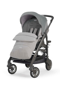 Inglesina Trilogy Tek El Tek Hamle ile Katlanıp Açılan Çift Yön Bebek Arabası - Cayman Silver - 3