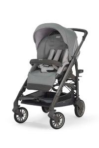 Inglesina Trilogy Tek El Tek Hamle ile Katlanıp Açılan Çift Yön Bebek Arabası - Cayman Silver - 5