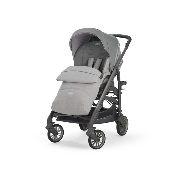 Inglesina Trilogy Tek El Tek Hamle ile Katlanıp Açılan Çift Yön Bebek Arabası - Cayman Silver - 1