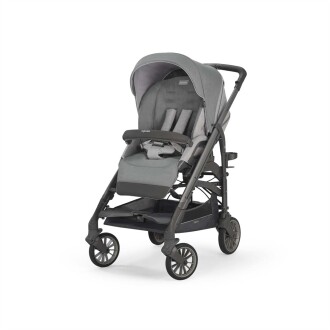 Inglesina Trilogy Tek El Tek Hamle ile Katlanıp Açılan Çift Yön Bebek Arabası - Cayman Silver - 2
