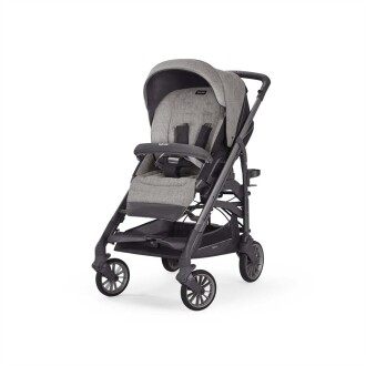 Inglesina Trilogy Tek El Tek Hamle ile Katlanıp Açılan Çift Yön Bebek Arabası - Maui Grey - 2