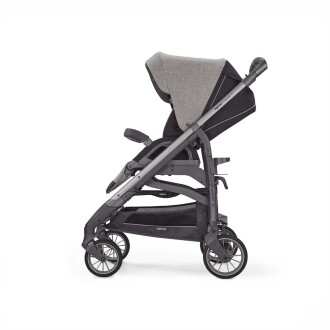 Inglesina Trilogy Tek El Tek Hamle ile Katlanıp Açılan Çift Yön Bebek Arabası - Maui Grey - 3