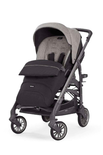 Inglesina Trilogy Tek El Tek Hamle ile Katlanıp Açılan Çift Yön Bebek Arabası - Maui Grey - 7